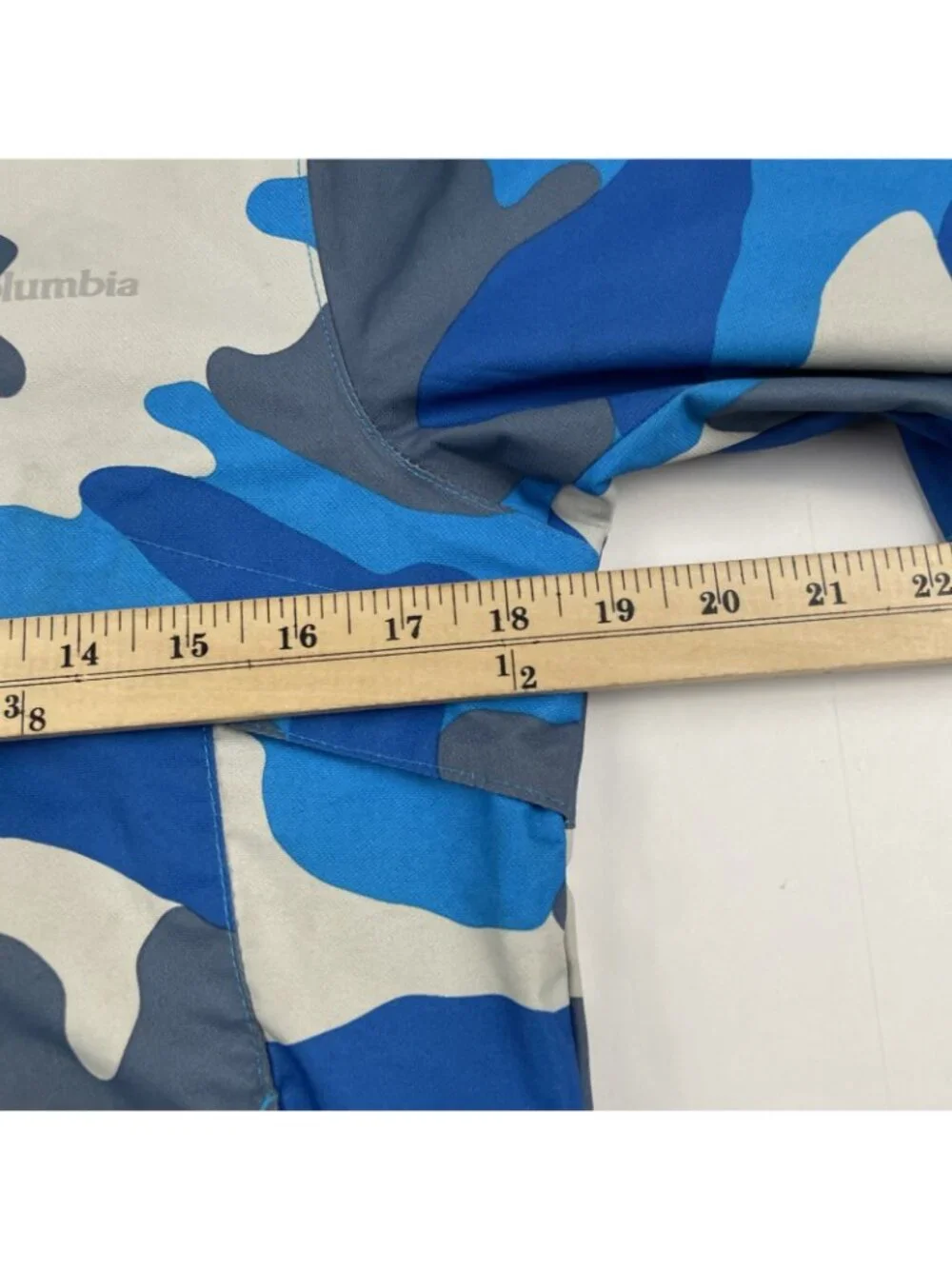 Columbia Omni-Tech Interchange Jacket Boy’s S(8) Omni-Heat Camo Blue SHELL ONLY